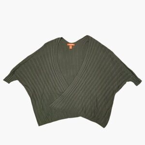 Joe Fresh Forest Green Scrunch Sleeve Cardigan XS